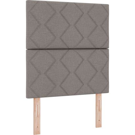 Maison Exclusive - Boxspringbett mit Matratze mit LED Taupe 80 x