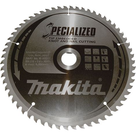 B-33211 Disco sega circolare, Specialized T.C.T, 270 x 30 mm, 60 D