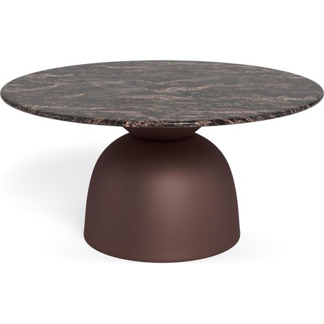 Mesa de centro Norsica 1073 , 42x0x0cm, Diámetro: 80, Mármol, Redonda