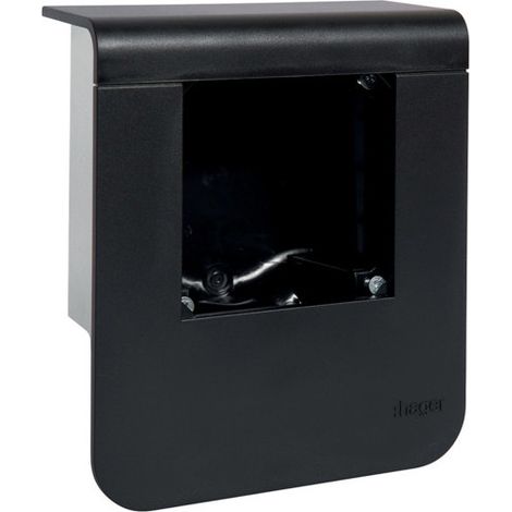Support 2x app 45 SL20055 Noir - MOULURES PLINTHES HAGER SL200559039011