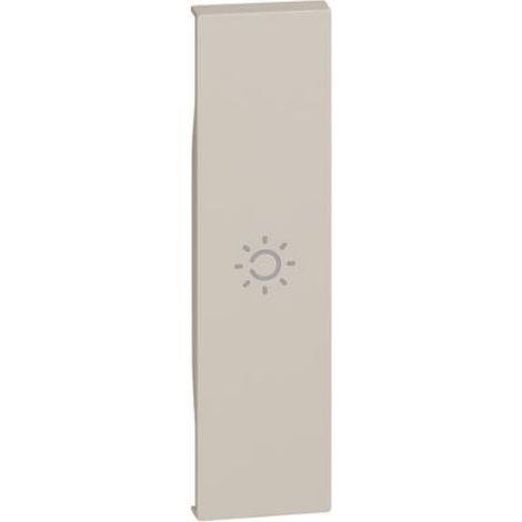 Enjoliveur Living Now avec symbole lumière MyHOMEUp 1 module sable BTICINO BTKM01A (1/2)