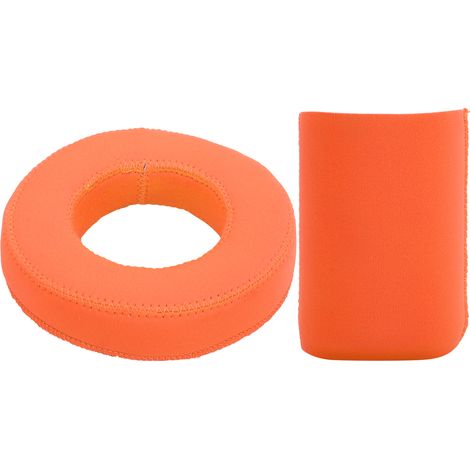330-ml-Dosenhülle, Getränkehalter aus Neopren, schwimmender Getränkehalter für Schwimmbäder, Orange (1/5)