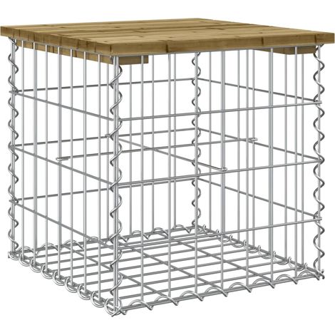 Banc de jardin,Banquette de jardin,Chaise design gabion 43x44x42 cm bois de pin imprégné CFW99864 (1/5)