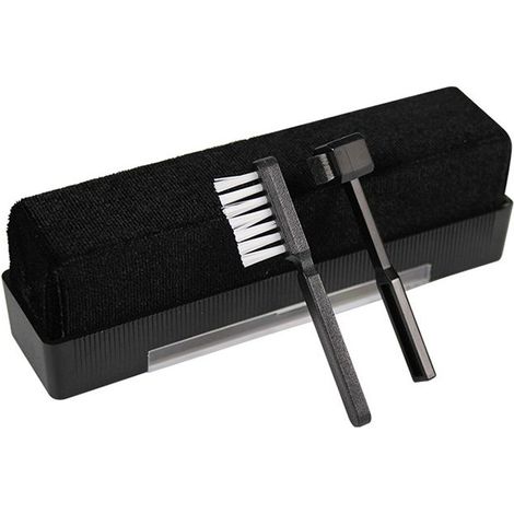 Kit de nettoyage de disques vinyles, brosse de nettoyage antistatique en velours pour disques vinyles, brosse de stylet pour platine vinyle et nettoyage de CD/VCD/DVD