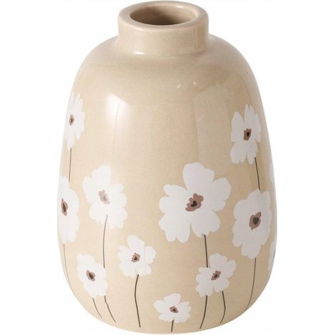 Vaso Beige Boltze CANEA 11 cm di Altezza