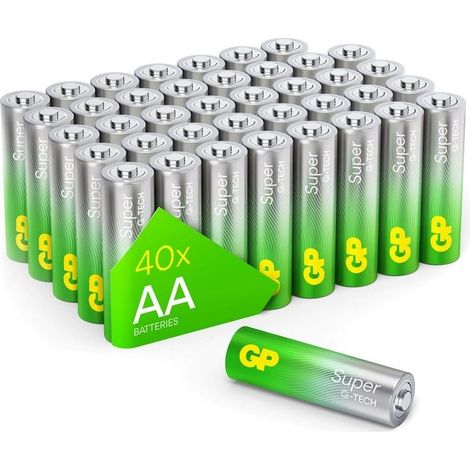 GP Super Batteria Stilo (AA) Alcalina/manganese 1.5 V 40 pz. (1/2)