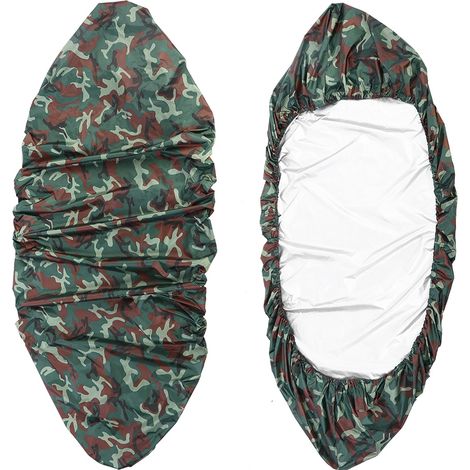 Housse de protection étanche et anti-UV de 3,5 m pour kayak ou bateau de 2,6 à 3 m (camouflage vert armée) (1/5)