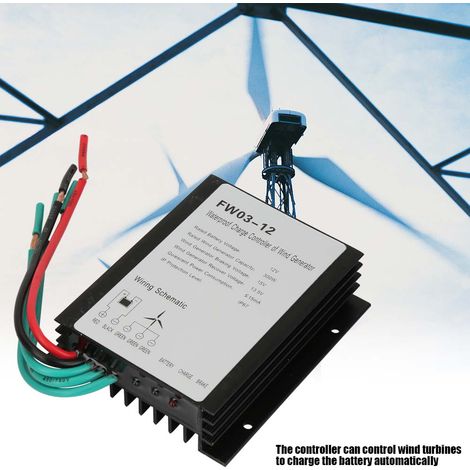 FW03-12 IP67 Étanche 12V Régulateur de Charge Éolien Contrôleur de Turbine Éolienne (1/5)