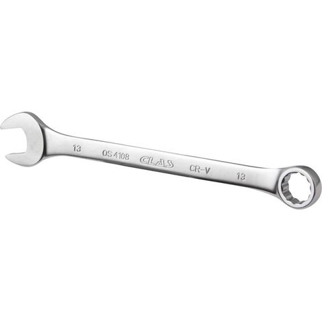 Clé mixte 13mm 12 pans CrV DIN ISO 3113 - OS 4108 - CLAS Equipements