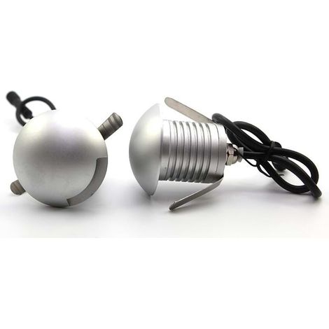 3W Faretto Incasso LED 12V-24V Segnapasso Carrabile Radente 1 Fascio Esterno IP67  Bianco Caldo
