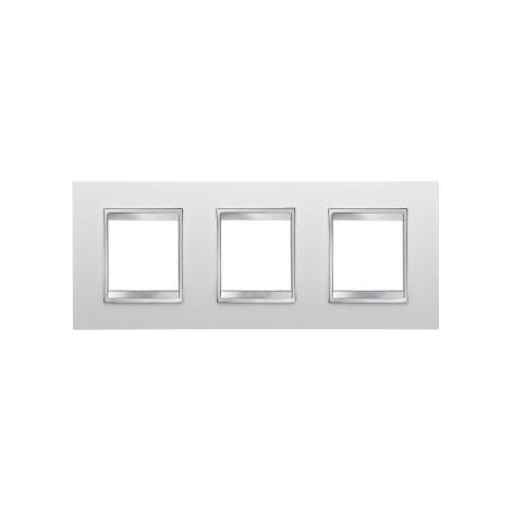 PLAQUE LUX INT. 2+2+2P H BLANC CRÈME GEWISS GW16226TB