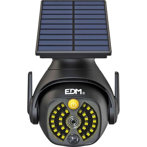 Telecamera finta con pannello solare e 3 modalità di funzionamento (5W 6500K 300lm) IP44 fino a 10 ore di autonomia