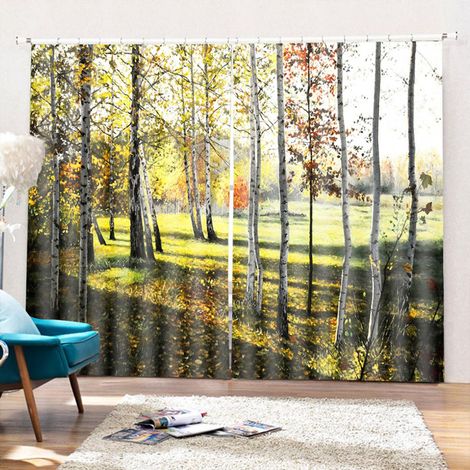 Rideau occultant haute qualité impression pour salon chambre moderne, 170x200cm, stores fenêtre pleine obscurité. (1/5)
