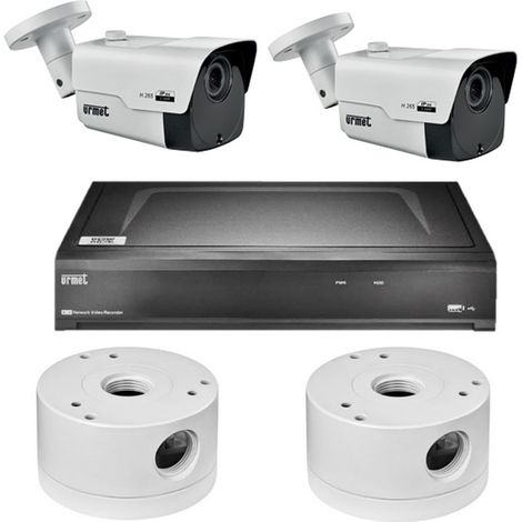 Kit de vidéosurveillance Urmet IP 5M avec NVR 8 Canaux 4K POE 1098/858
