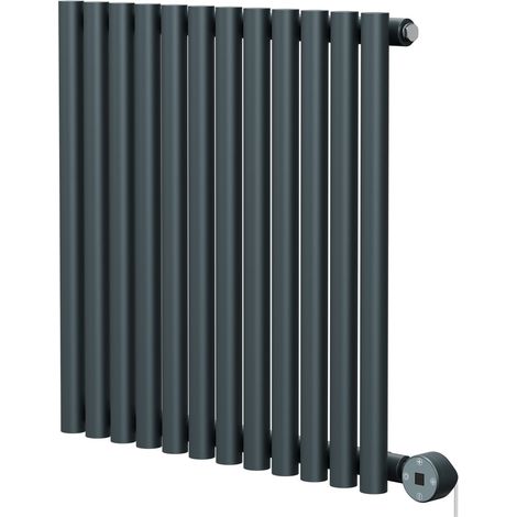 Wholesale Domestic Sinclair Anthracite 600mm x 595mm Horizontal Digital Thermostatic Single Panel Electric Radiator (1/5)