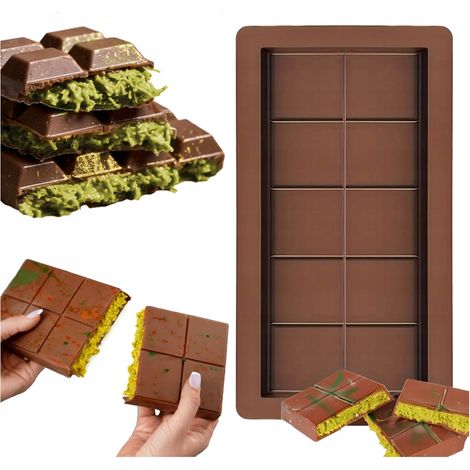 Moule à chocolat DUBAÏ en silicone 13,5 x 25 cm (1/5)