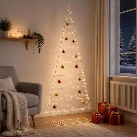 vidaXL Árbol de Navidad de metal KUOPIO 210 cm (1/5)