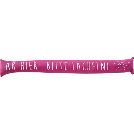 Zugluftstopper Unifarben mit Spruch-M993030-brombeere