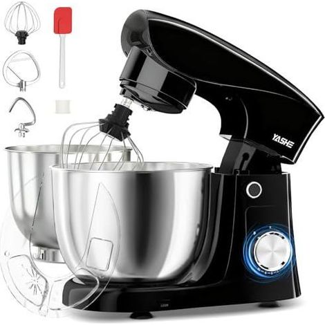 YASHE Küchenmaschine SM-2548A, 1500 W, 4,5+5 L, 10 Stufen