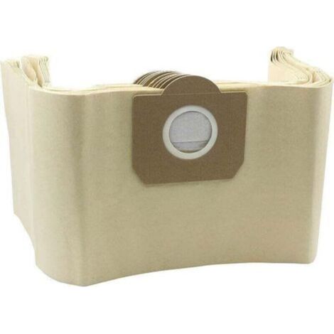 Paquete de 10 bolsas de filtro de papel compatibles con las bolsas, XU, Karcher WD3 WD3P Aspiradora húmeda y seca Parte A 2204, A 2234 PT, A - (1/4)