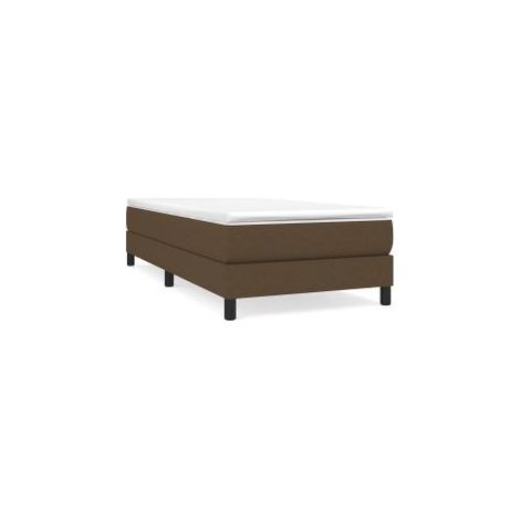 Sommier à lattes de lit avec matelas Marron foncé 100x200 (1/5)