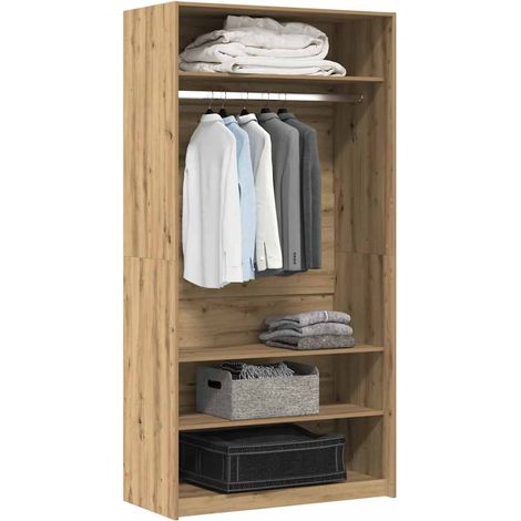 Kleiderschrank Artisan-Eiche 100x50x200 cm Holzwerkstoff