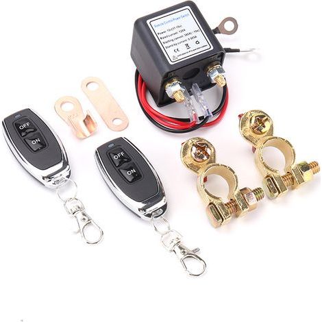 Remote Battery Disconnect Switch Upgrade Switch for Car Truck, Battery Disconnect Switch, Disconnect Switch (12V200A) (1/5)