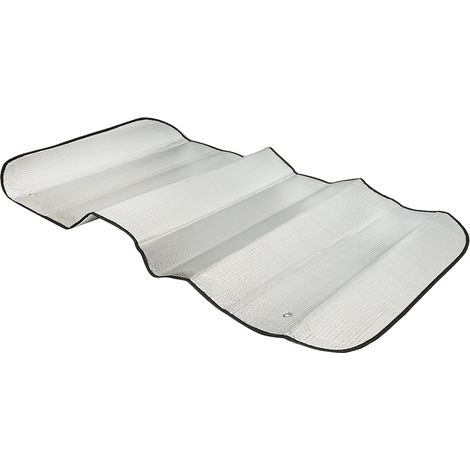 Parasole per parabrezza auto 150x80 cm in foglio di alluminio con ventose di fissaggio Breckner Germany (1/5)