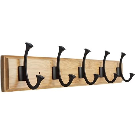 Wandmontierte Garderobe aus Holz in Baumform, freistehende Haken, elegant