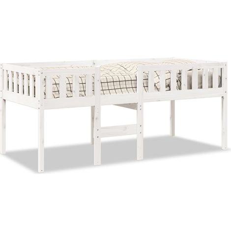 Maison Exclusive - Kinderbett ohne Matratze Weiß 90x190 cm Massiv