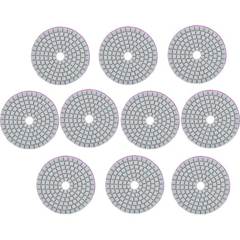 Lot de 10 disques de ponçage de 7,6 cm (3 pouces) pour le polissage du marbre, du béton et des pierres, grain 800. (1/5)