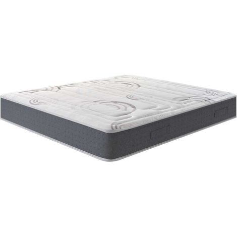 Materasso Memory Smart - Comfort Anallergico 160x190 cm - Bianco Grigio