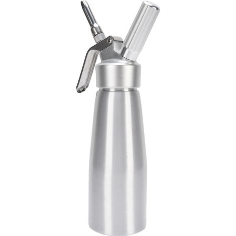 Siphon à chantilly professionnel 500 ml en aluminium avec 3 embouts (1/5)