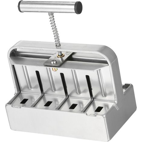 Moule à mottes galvanisé 2 pouces 8 alvéoles avec piquets graines 3 formats poignée ergonomique pour semis et repiquage sans blesser racines (1/5)