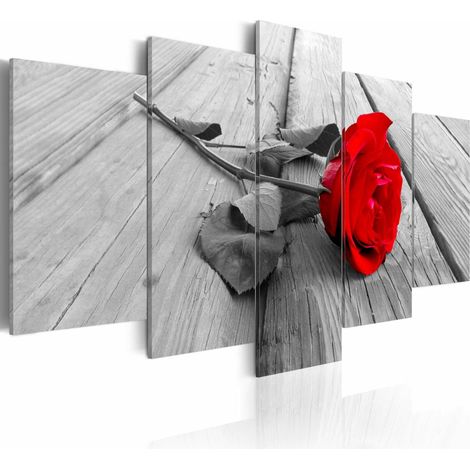 Tableau rose sur bois - 200 x 100 cm (1/4)