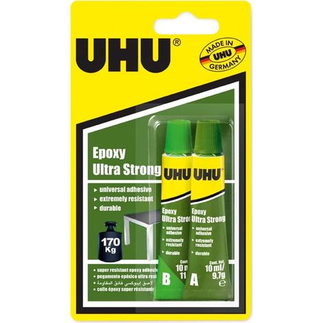 Colla epossidica UHU Epoxy Ultra Strong Tube 2x10 ml (1/2)