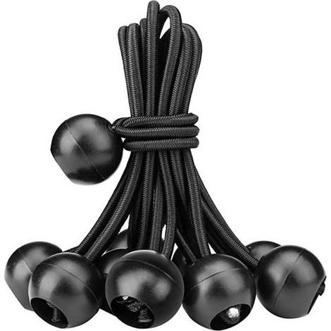 Tendeur de bâche avec boule, tendeur de bâche avec boule, tendeur en caoutchouc pour bâches, tente en pâturage, boucles d'expansion(30 pièces (15 cm) (1/5)