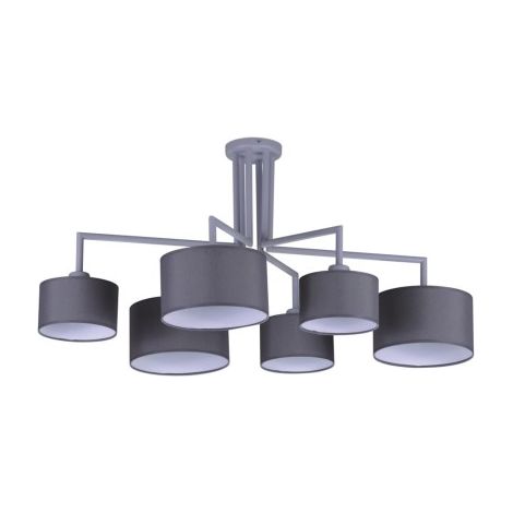Grand lustre gris double circuit Kaja Simone K-4341