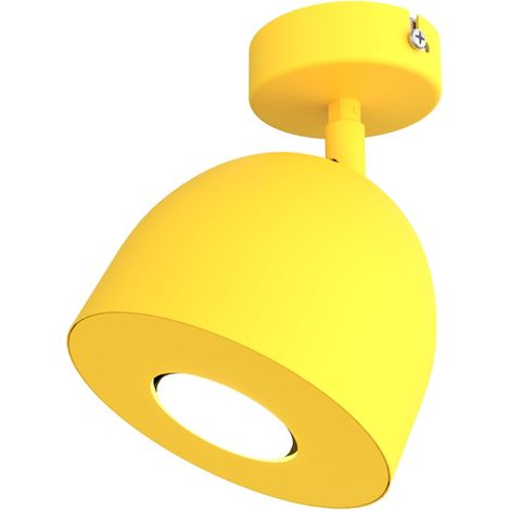 LUMICOM  CAMPANELLA Plafoniera, 1X GU10, max 33W, metallo, giallo, D.12cm (1/2)