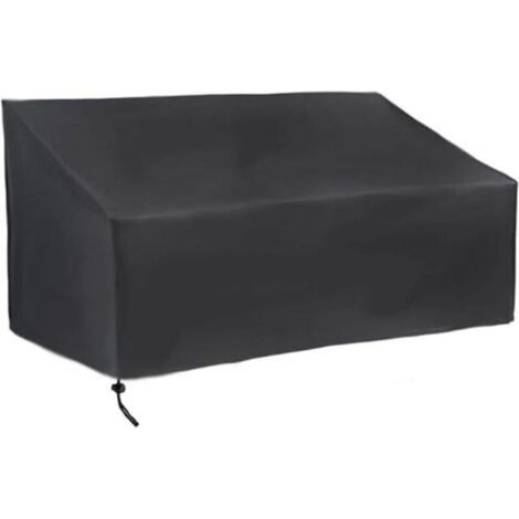 Housse de banc de jardin 2/3/4 places, imperméable, coupe-vent, anti-UV, très résistante, pour banc de jardin, terrasse, causeuse (134 x 66 x 89 cm) (1/5)