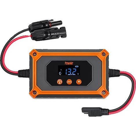 Contrôleur de charge solaire MPPT, courant maximum de 15A, tension d'entrée 12V/24V, puissance d'entrée PV 180W/360W, tension de sortie 30V/60V, efficacité de 98% (1/5)
