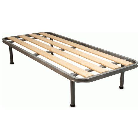 Bed Store® - RETE A TAVOLE SINGOLA 80X190 ORTOPEDICA RINFORZATA 4 PIEDI