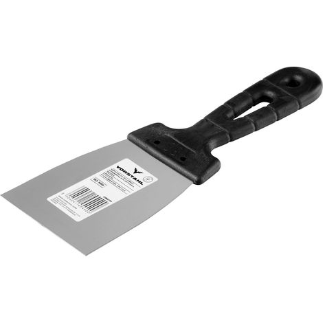 Spatule à peindre en acier inoxydable avec manche pour plâtre et colle 80 mm Vorstahl (1/3)
