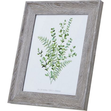 Washed 8 x 10 Photo Frame - Wood - Grey