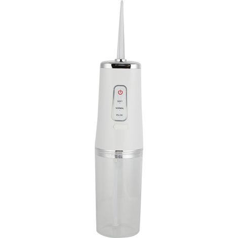 Brosse dentaire électrique portable irrigateur oral sans fil nettoyage résidus alimentaires blanchiment dents appareil blanc hygiène bucco-dentaire voyage (1/5)