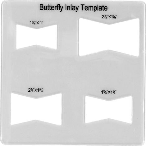 [JAMAIS UTILISÉ]Gabarit de découpe papillon en acrylique pour défonceuse, idéal pour la réparation et le renforcement de meubles en bois (1/5)