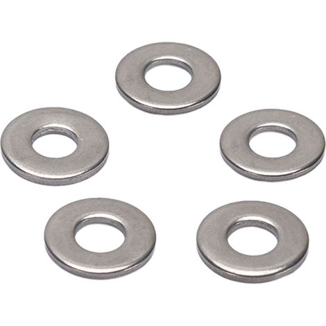 Lot de 500 rondelles plates anti-desserrage en acier inoxydable 4x10x1 mm pour vis M3 (1/5)