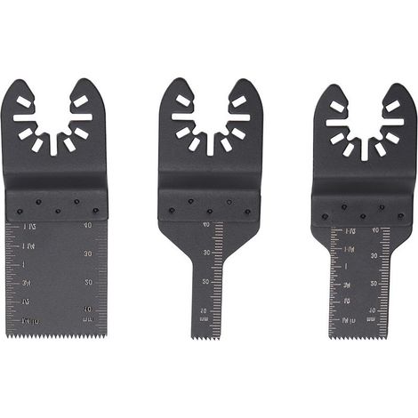 Blades of saw oscillating multi-tools, cutting of precision for metal, wood and plastic, 3 pieces (1/5)