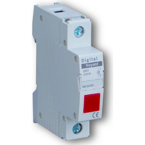 Digital Electric - Voyant Modulaire rouge - 230V - Ru00e9f : 04754