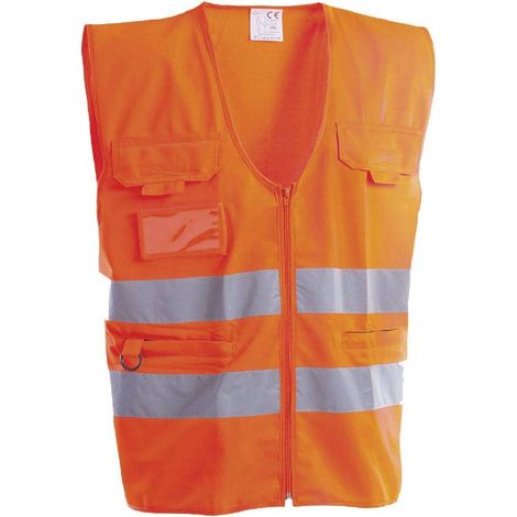 GILET ALTA VISIBILITA' MULTITASCHE 'ROAD' XL